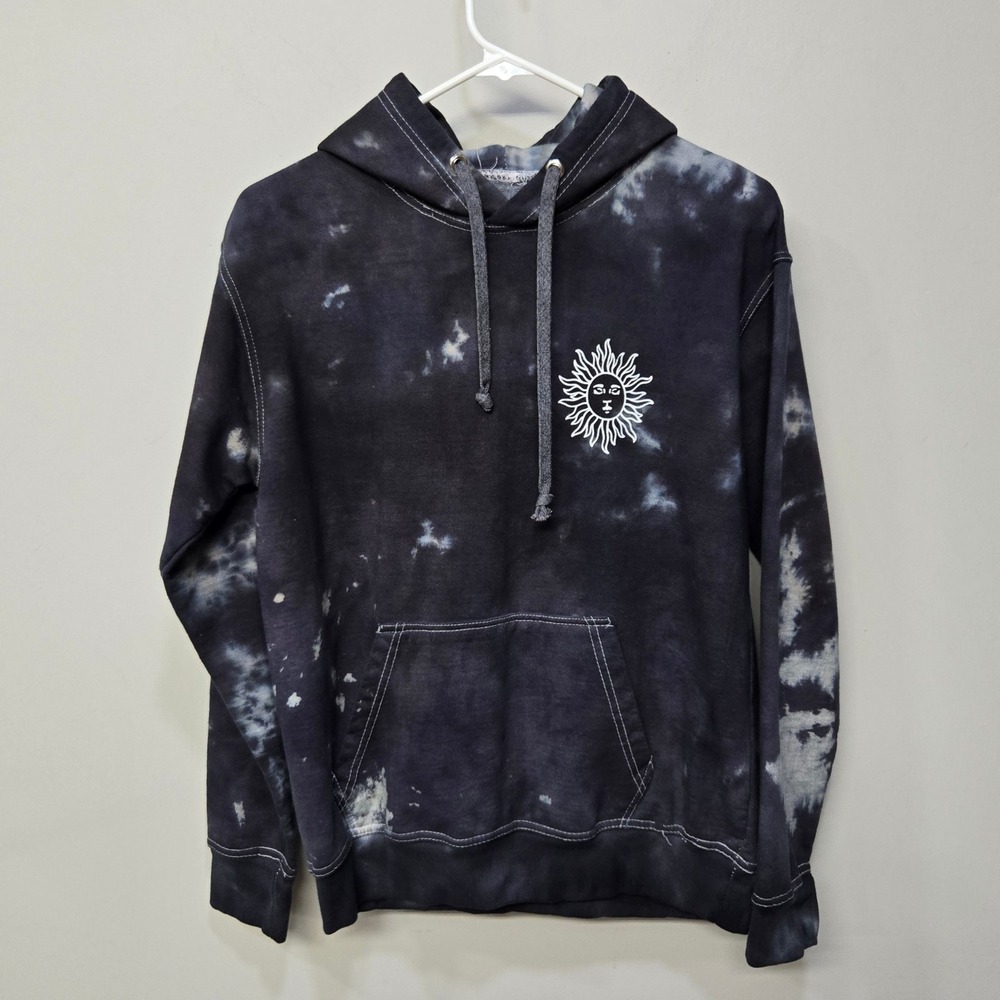 Call Your Mother Hoodie Medium Sun Moon Skeleton Celestial Graphic Goth Grunge